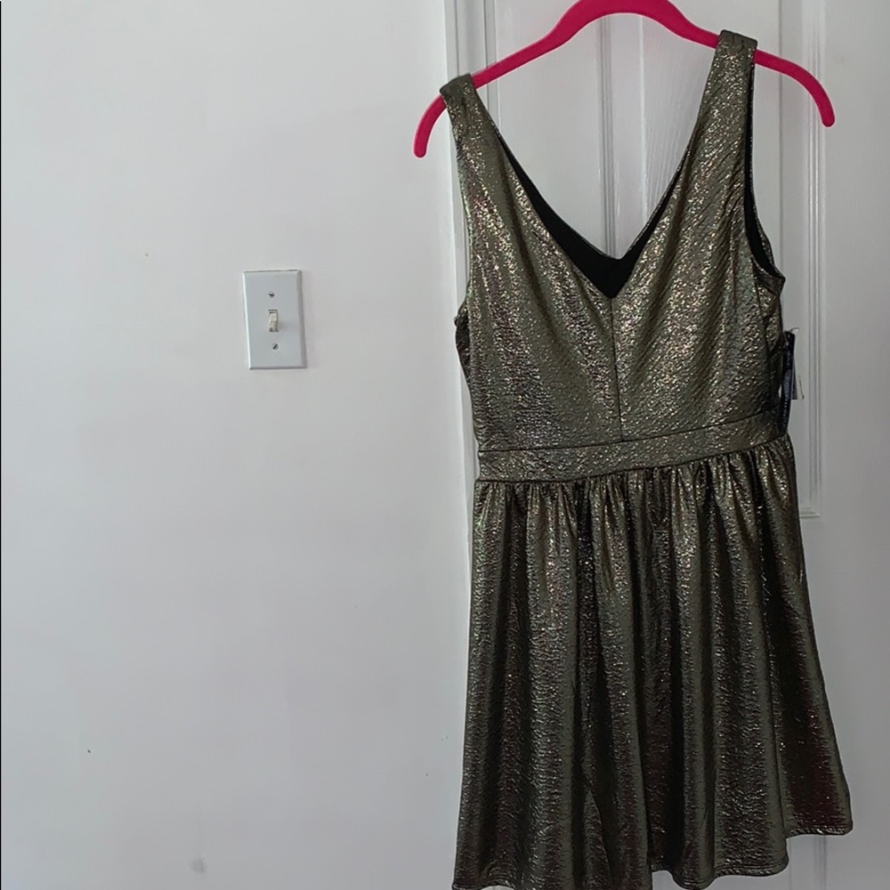 Irredescent mini night out dress